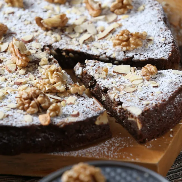Torta de Brownie Praline
