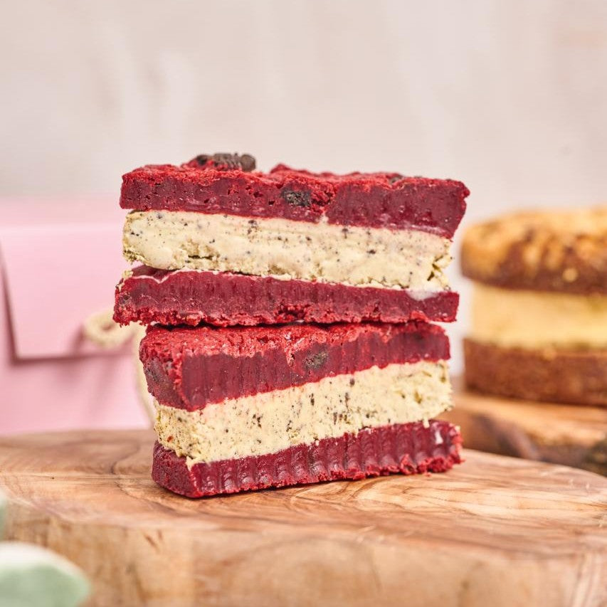 Torta helada de Brownie Redvelvet con Oreo