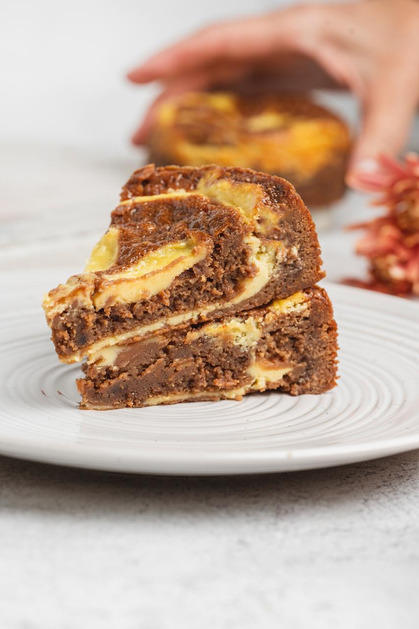 Torta de Cheesecake Brownie