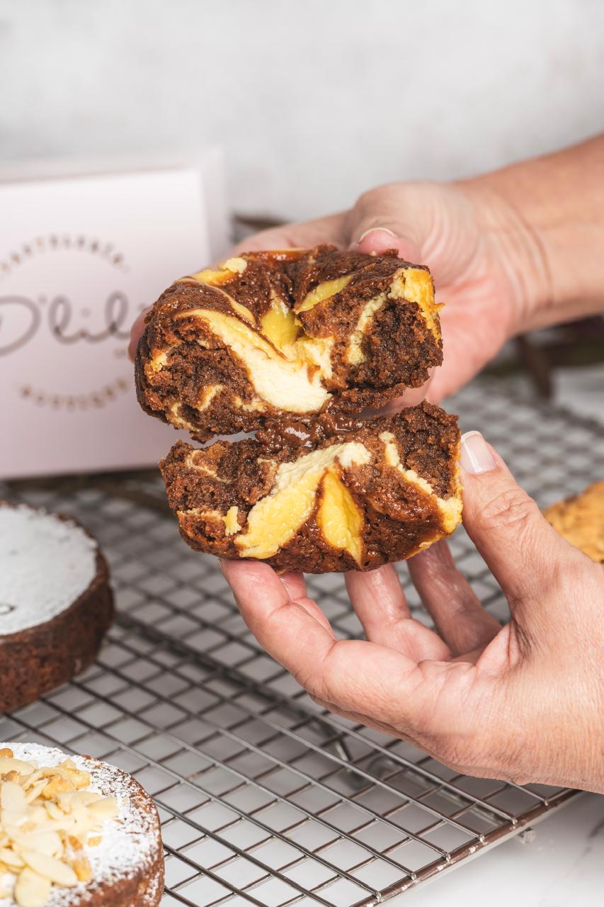 Torta de Cheesecake Brownie