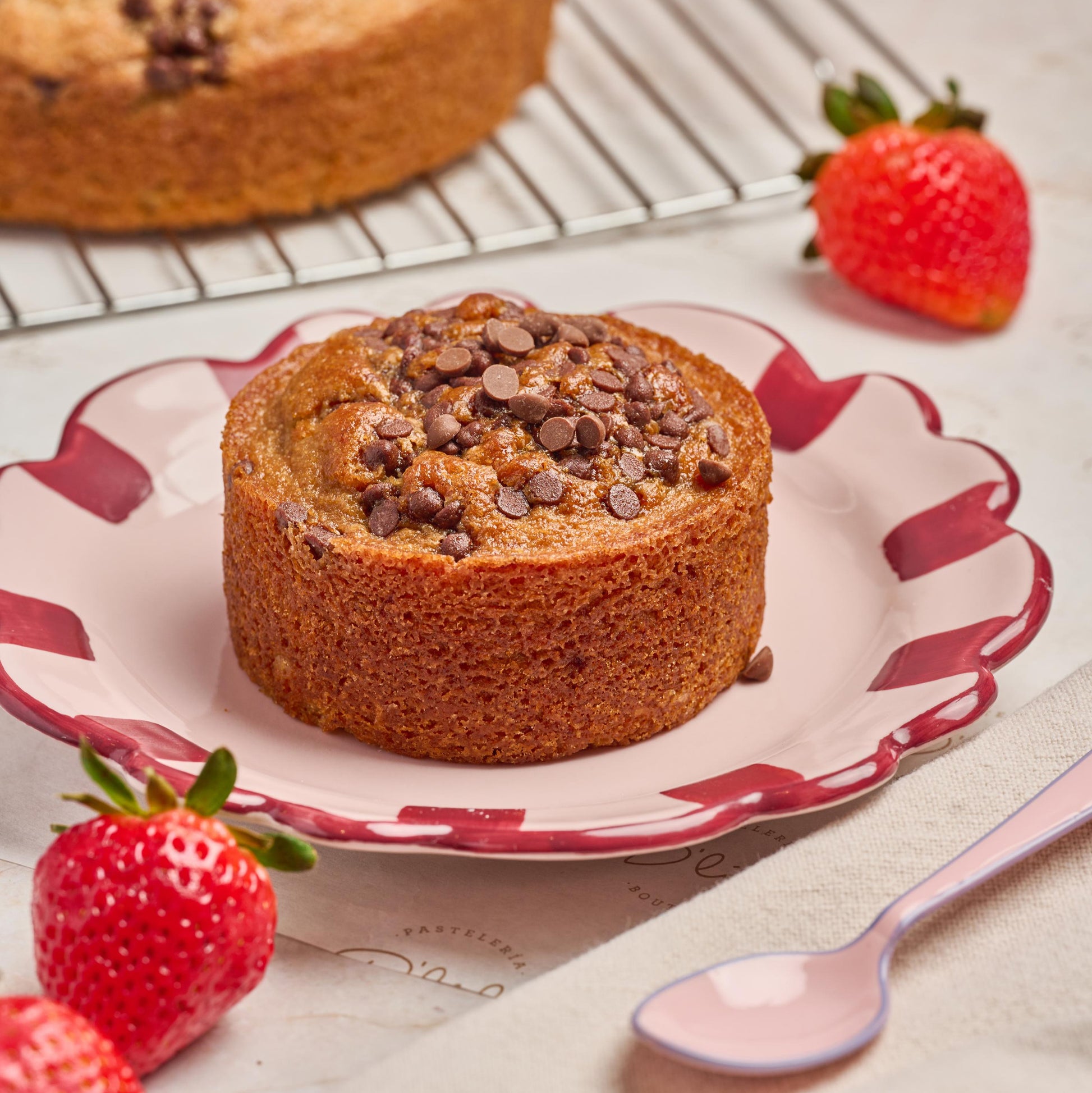 Torta de Banano con Chips de Chocolate Semi-Amargo