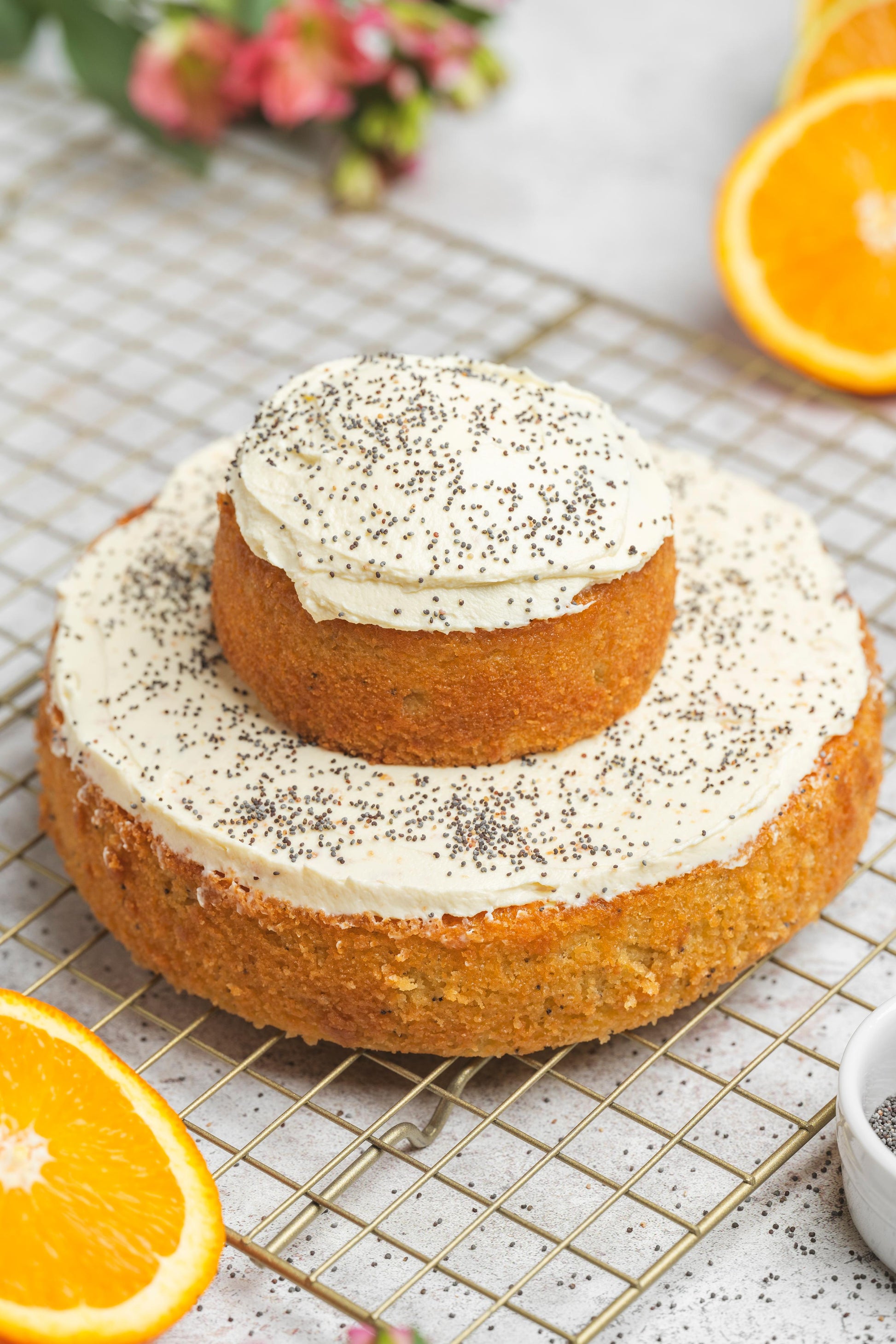 Torta de Naranja con Amapola