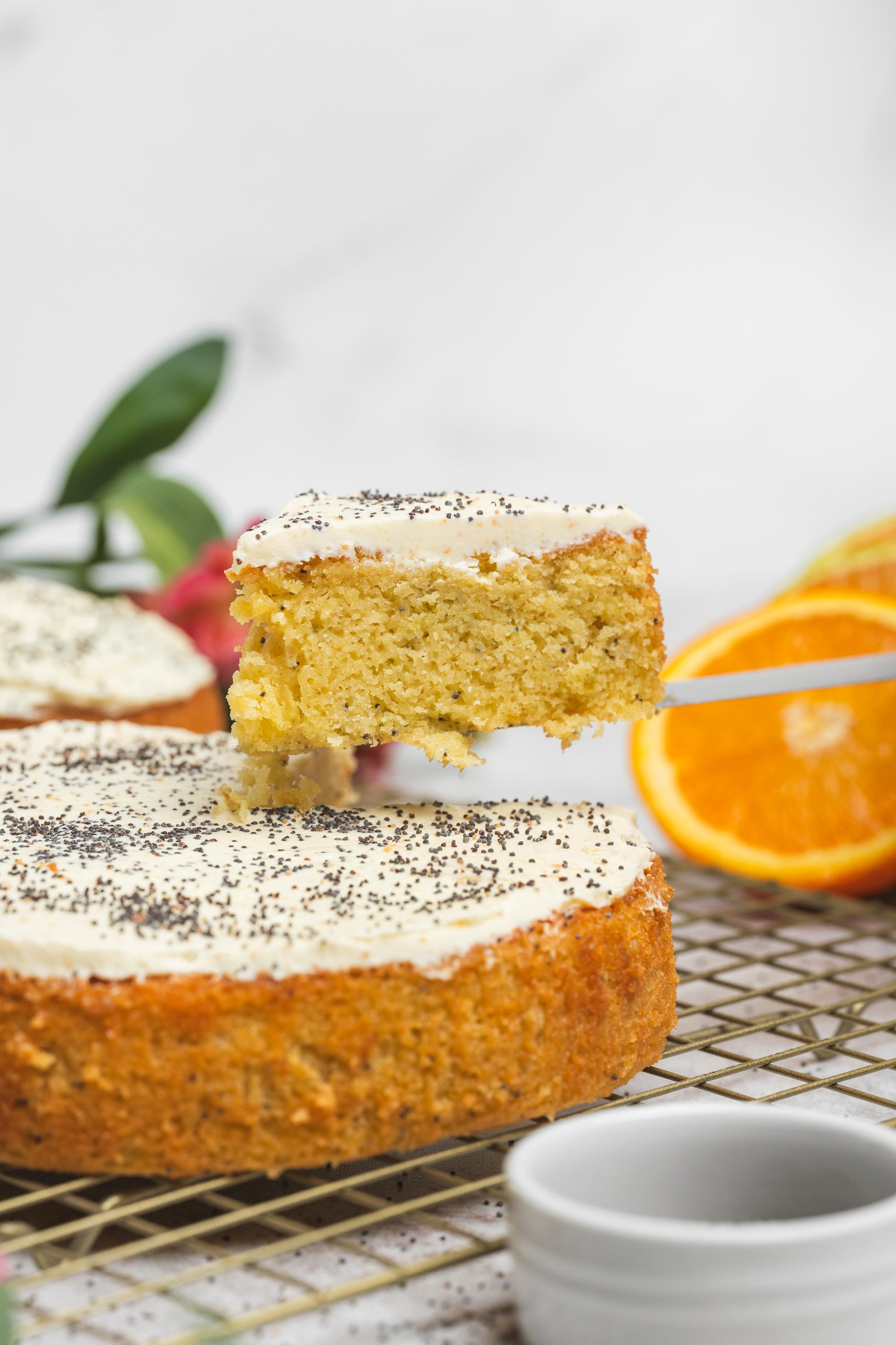 Torta de Naranja con Amapola