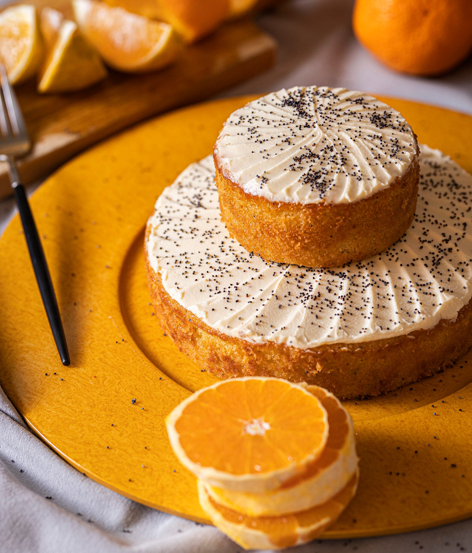 Torta de Naranja con Amapola