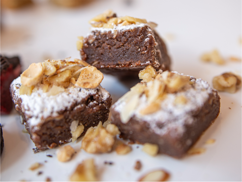 Torta de Brownie Praline