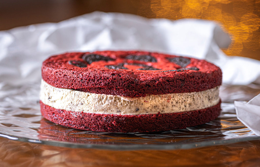 Torta helada de Brownie Redvelvet con Oreo