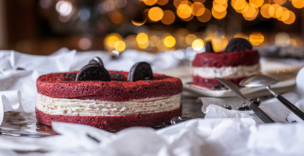 Torta helada de Brownie Redvelvet con Oreo